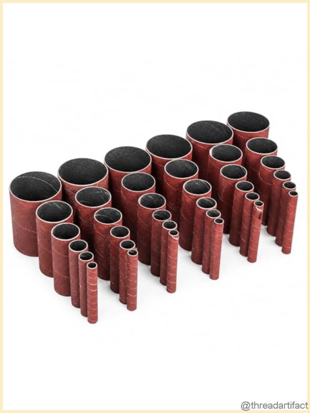 240 Grit Aluminum Oxide Sanding Sleeves 3/4 in for Oscillating Spindle Sander 6